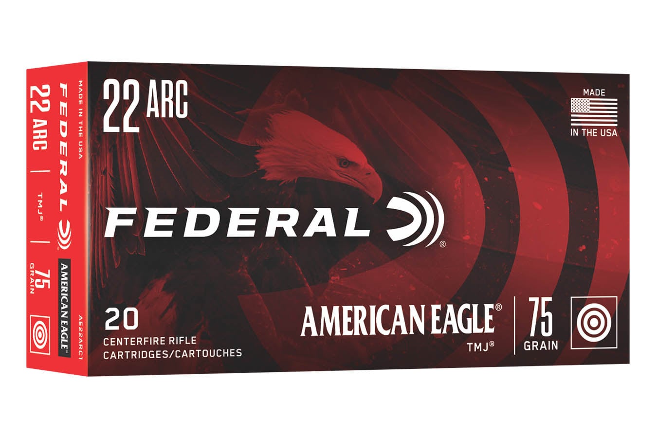 Federal 22 ARC 75gr TMJ American Eagle 20/Box